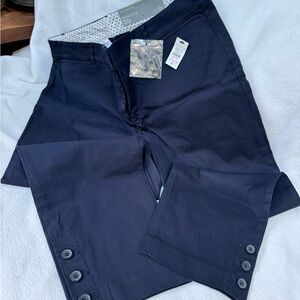 Talbots Perfect Crop Pants in Navy, NWT